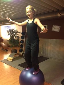 Sita Vermeulen in de sportschool